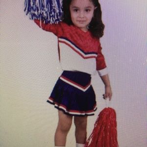 Toddler Cheerleader Costume Velvet 2 pc. Charades